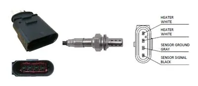 Fuel Parts Post Cat Lambda Sensor For VW Beetle AYD/BFS 1.6 Aug 2000 To Apr 2011 • £58.21