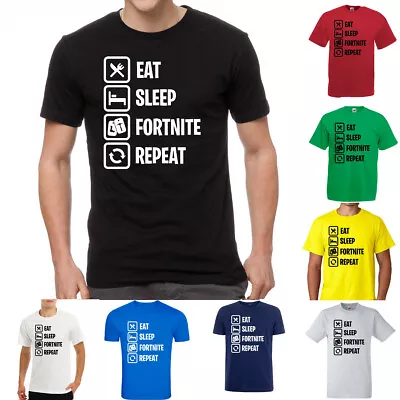 Fortnite Eat Sleep Repeat Battle Royale Kids Game T-shirt • £9.99