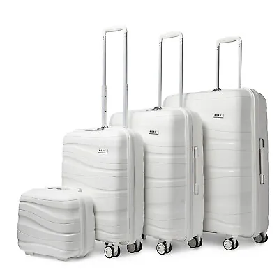 £17.99 • Buy 14/20/24/28 SET Hard Shell Polypropyle Luggage Suitcase Trolley Travel Case TSA