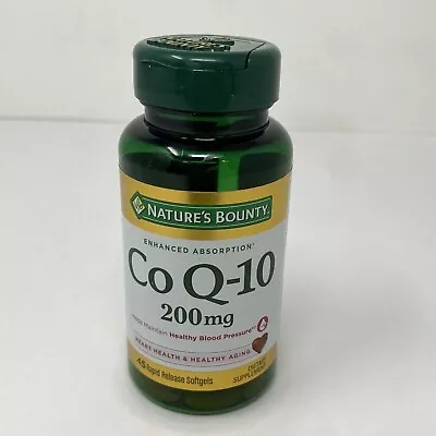 Nature's Bounty Co Q-10 200 Mg Dietary Supplement 45 Softgels Exp 08/25 • $13.50