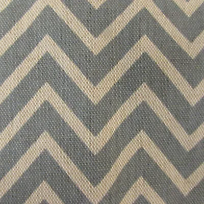 Chevron Burlap Natural Beige Teal Green Vintage Upholstery Fabric 4yd X 56 • $43.02