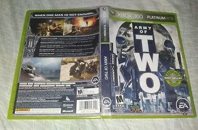 $4 • Buy Army Of Two -- Platinum Hits Ver. Box Art Only (Xbox 360) (NO Game / Manual)