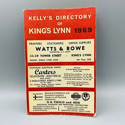 Kelly's Directory Of Kings Lynn 1969 Paperback Book • £19.95