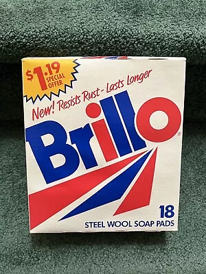 Brillo Steel Wool Soap Pads Full Box Of 18 Vintage 1980-90s Retro TV Movie Prop • $21