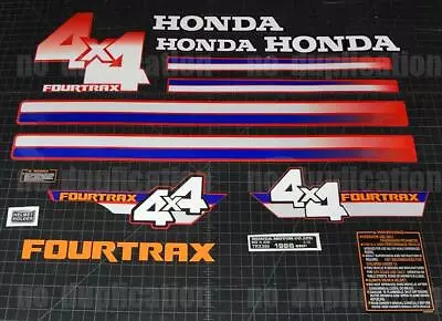 1986 86'  TRX Quad 350 4x4 Fourtrax ATV 15pc Decals Stickers Graphics Kit  • $104.99