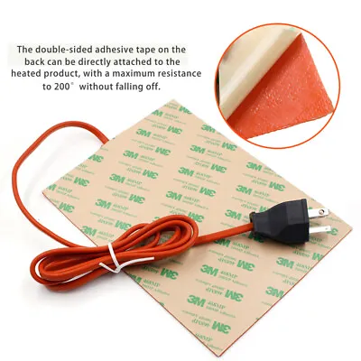 300W 110V Auto Engine Oil Pan Heater Engine Oil Heater Silicone Heater Accessory • $23.99