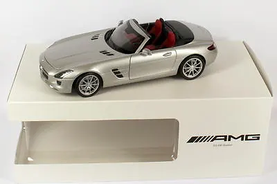 Minichamps Mercedes Benz SLS AMG Roadster Silver 1:18 Dealer Edition Rare! • $179