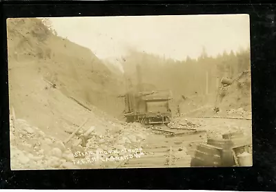 (6750)  1911 Photo P/c  La Grand Wi  Steam Shovel At Work    T & E Rr  Rppc • $10