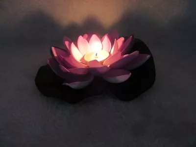 24 Violet Floating Lotus Flower With Candle Wedding Decoration • $34.26