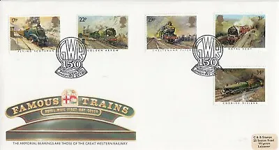 £3.99 • Buy 22 Jan 1985 Famous Trains Royal Mail First Day Cover Gwr 150 Paddington Station