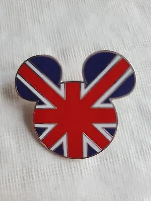 Disney Pin Mickey Head Ears Icon Flag United Kingdom England Union Jack • $7.95