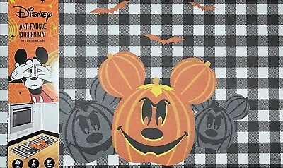 Disney Mickey Mouse Anti-Fatigue Kitchen Mat Rug 18x30 Halloween Jack O Lanterns • $32.29