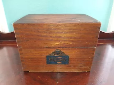 Vintage Gold Medal Flour Betty Crocker Home Service Golden Oak Recipe File Box • $9.99