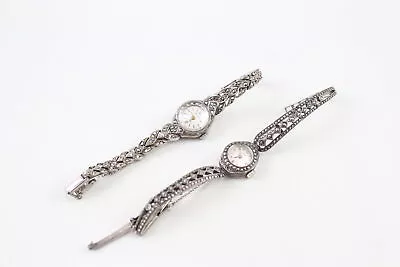 .925 SILVER Women's Vintage WRISTWATCHES Hand-wind Non Working X 2 • £5.50