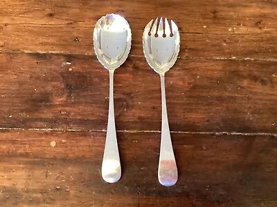 Vintage James Dixon & Sons Silver Plate Large Sized Salad Servers. • $12.95