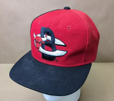 Vintage 90's Chicago Bulls Snapback Hat Cap NBA Sports Specialties Wool Blend • $34.99