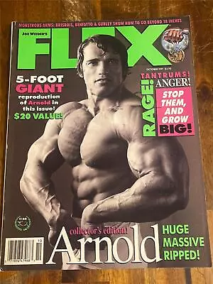 FLEX Bodybuilding Muscle Magazine ARNOLD SCHWARZENEGGER 10-91 • $19.99