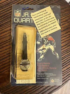 Las Vegas Raiders Vintage Jr Pro LCD Quartz Watch NFL  RARE! 1984 • $80