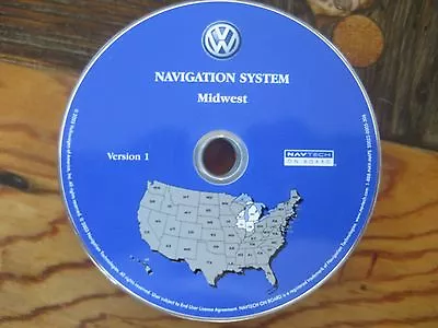  2004  Vw  Tuareg  Navigation System Dvd Map Version 1 Midwest  Mi  Wi  Il  In  • $23.15