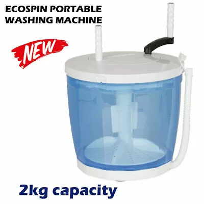 NEW ROVIN Portable EcoSpin 2 Litre Washing Machine Hand-powered Wash • $70.99