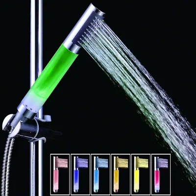 Colorful LED Shower Head Home Bathroom 7 Colors Changing Shower Water Glow Light • $16.55
