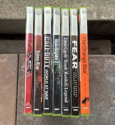 Microsoft Xbox 360 Video Game Bundle Lot Call Of Duty Tomb Raider Saints Row • $50