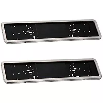 License Plate Frame Stainless Steel Surround Holder ABS Backing Plates Universal • £8.99