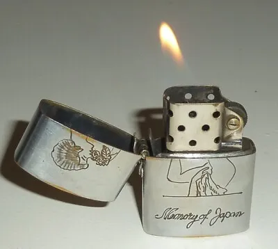 Vintage Lighter Vietnam War Military Nude Lady Memory Of Japan Champion Works • $39.99