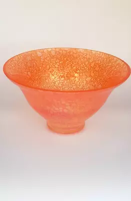 £28 • Buy Heron Glass Orange Bowl - 18.5 Cm Diameter  Hand Blown In Ulverston, Cumbria, UK