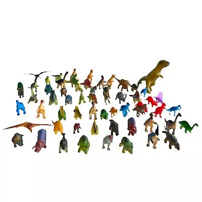Safari Mini Dinosaur Figures Lot Over 50 Small Prehistoric Vintage Chinasaur • $23.98