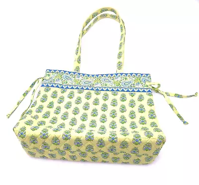 Vera Bradley Citrus Elephants Paisley Cotton Quilted Double Handle Tote Purse • $25.77