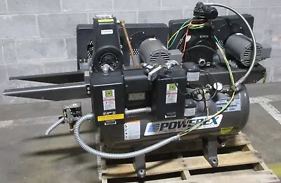 Powerex AD005144 Dual 1/2 HP Duplex Air Compressor 3 Phase 460 Volt 30 Gallon • $1499.99