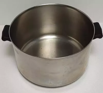 Vtg Farberware 8 Qt Stock Pot Dutch Oven Aluminum Clad Stainless Steel • $13.99