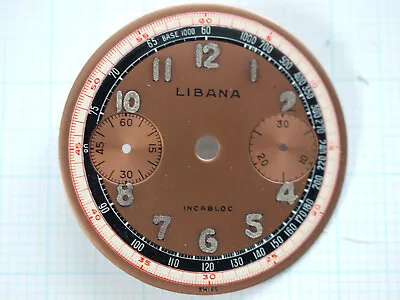 Libana Incabloc Medical Doctor's Pulsometer Chronograph Ø 29.3mm  DIAL • $61