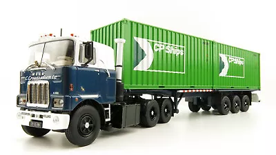 Tekno 81194 Mack F700 6x4 Groenenboom  Trailer 2x 20ft Container CP Ships 1:50 • $349.95