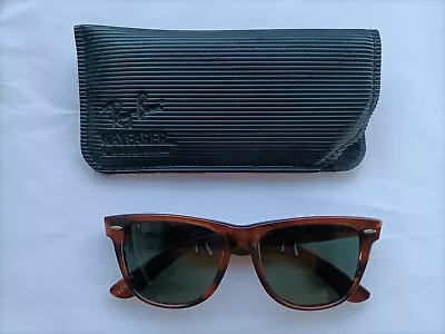 RAY-BAN L1725  GLOSSY-TORT  WAYFARERS  1980's VINTAGE B&L • £80