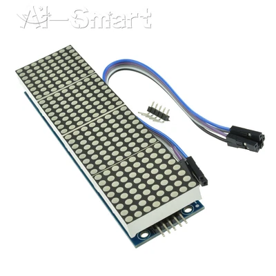 £47.99 • Buy 1-10PCS MAX7219 4 In 1 LED Display Microcontroller+5P Line Dot Matrix Module Red