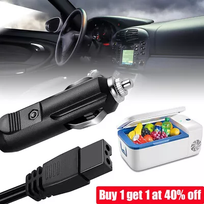 Car Cool Box Lead Cable Car Refrigerator 1.7M 12V DC 2 Pin Power Cord Extension • £3.57