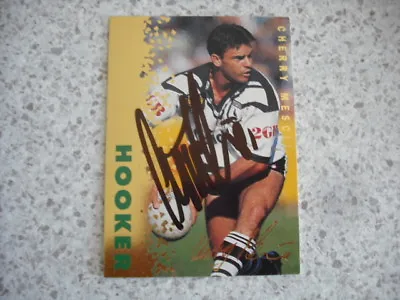 $14.99 • Buy Nrl Rugby League Card Personally Signed With Coa 1996 Gold Cherry Mescia Wests