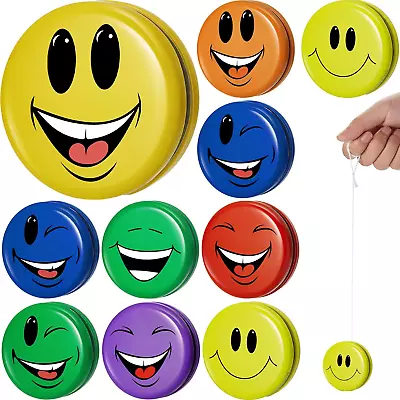 20 Pack Metal Smiley Faces Yo-Yos Party Favors For Kids Parties Classic Toys NEW • $18.79