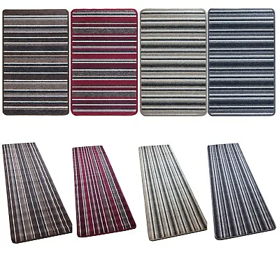 Striped Kitchen Mat Runner Doormat Machine Washable Anti Slip Soft Non Shed • £10.25