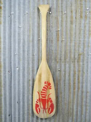 29+3/4 Inch Vintage Wood Oar Canoe Paddle Lobster -(OAR125A) • $39.99