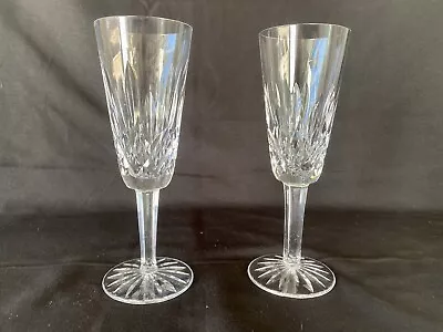 Waterford Crystal Lismore Fluted Champagne Glasses 7.25  (Set Of 2) • $89.99