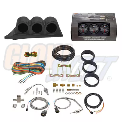 GlowShift B7 Boost EGT Trans Temp + Dash Pod For 99-07 Ford Super Duty F250 F350 • $289.99