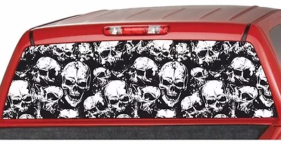 $47.20 • Buy SKULL Pattern Window Graphic Tint Decal Sticker Truck  SUV Camo Hunt Hunting