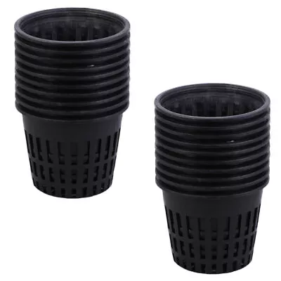  40 Pcs Hydroponic Net Cup Plastic Garden Pots Planting Aquaponics • $20.99