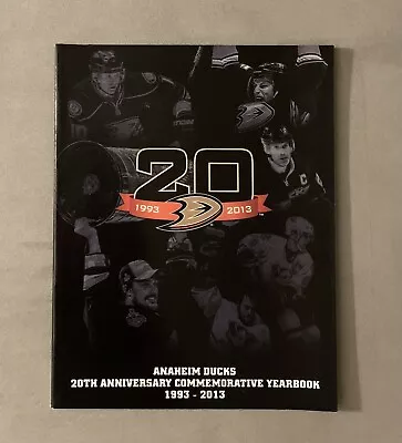 20th Anniversary Yearbook Anaheim Ducks 96 PAGES !  NHL HOCKEY Media Program • $2.99