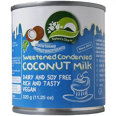 Nature's Charm Sweetened Condensed Coconut Milk - 320g • £7.95