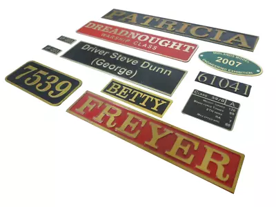 Nameplate Small Railway (5  Or 3.5  Gauge) (unit = Each) • £62.70