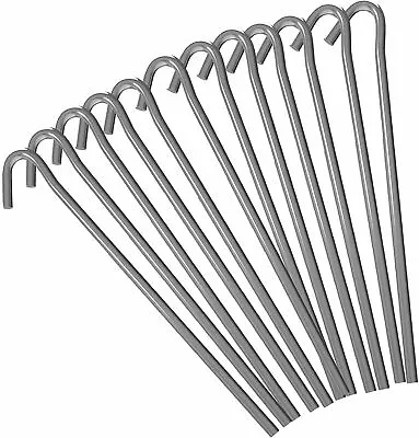 £7.65 • Buy 50 Pcs Heavy Duty Galvanised Steel Tent Pegs Metal Camping Ground Sheet Anchor